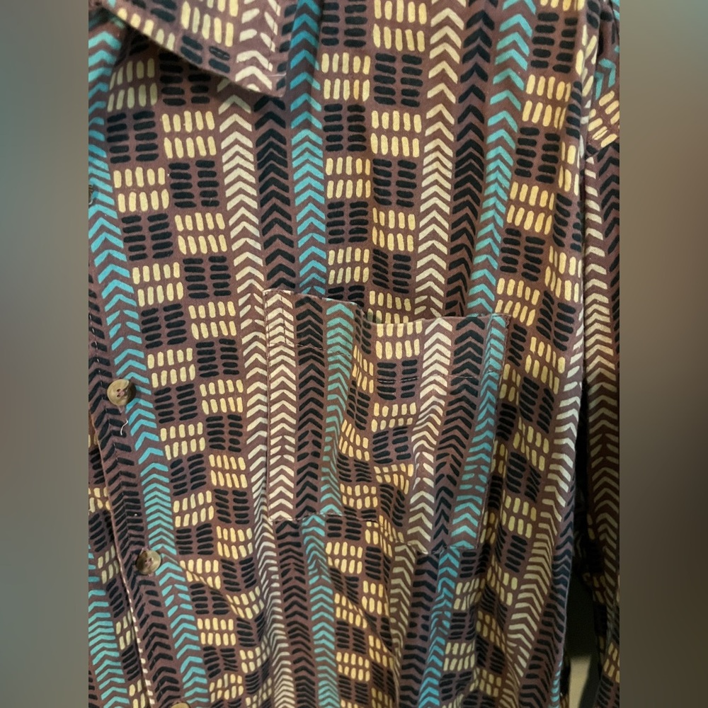 Super Massive Designer Button Down Long Sleeve Sh… - image 4